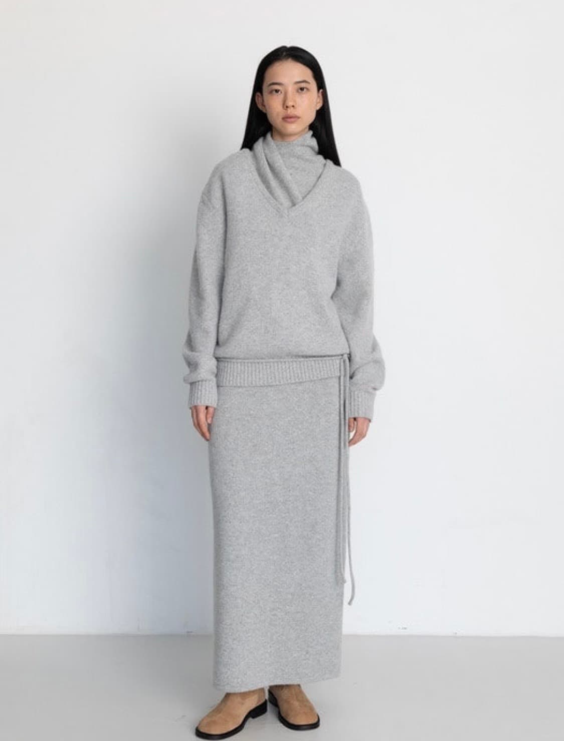 le17septembre alpaca blend long skirt  상품이미지1