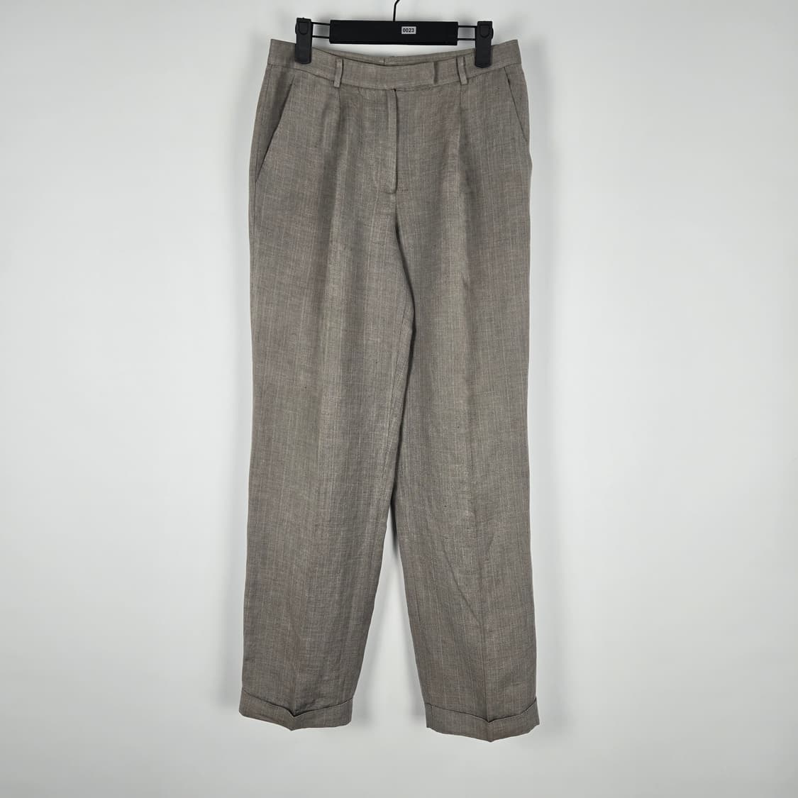 0948 타임 헤링본  마블랜딩  핀턱 슬랙스 바지 상품이미지1