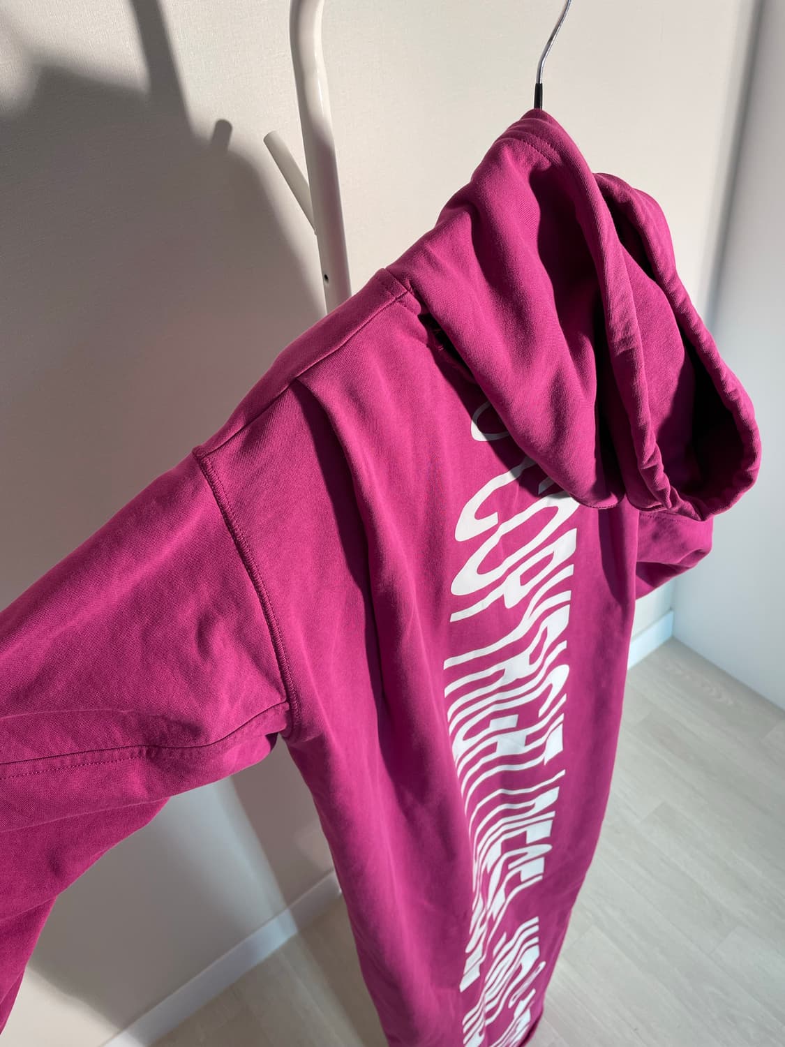 디젤 핑크 롱 후드 상품이미지4