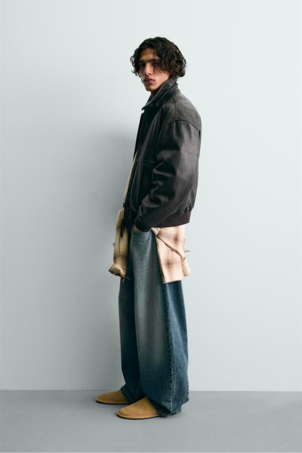 [XL]자라 포드 레더 자켓 상품이미지4