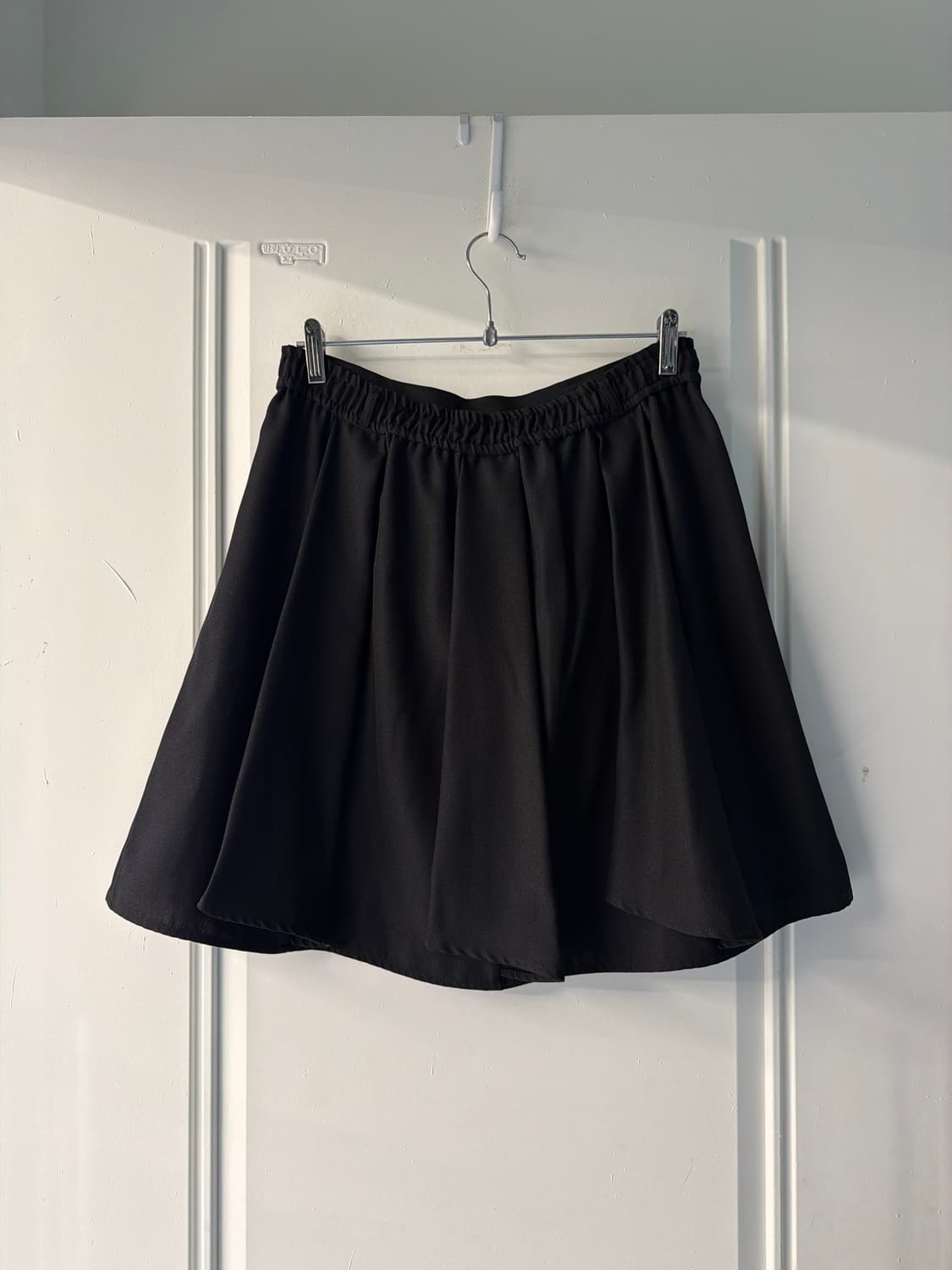 일본빈티지 블랙 핀턱 미디스커트 상품이미지8