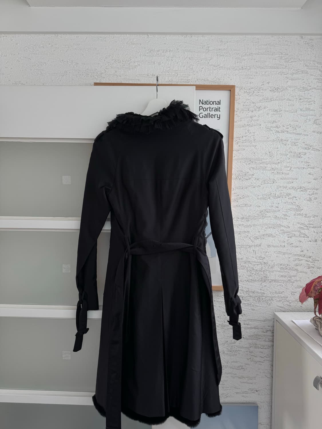 [PRADA] 프라다 아카이브 리얼 콜린스키 퍼 라이닝 울-실크 코트 상품이미지4