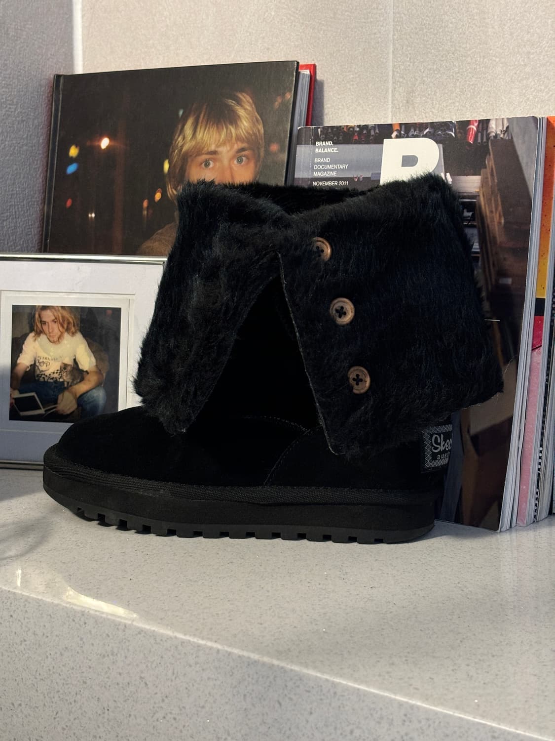 스케쳐스 스웨이드 버튼 부츠  상품이미지4