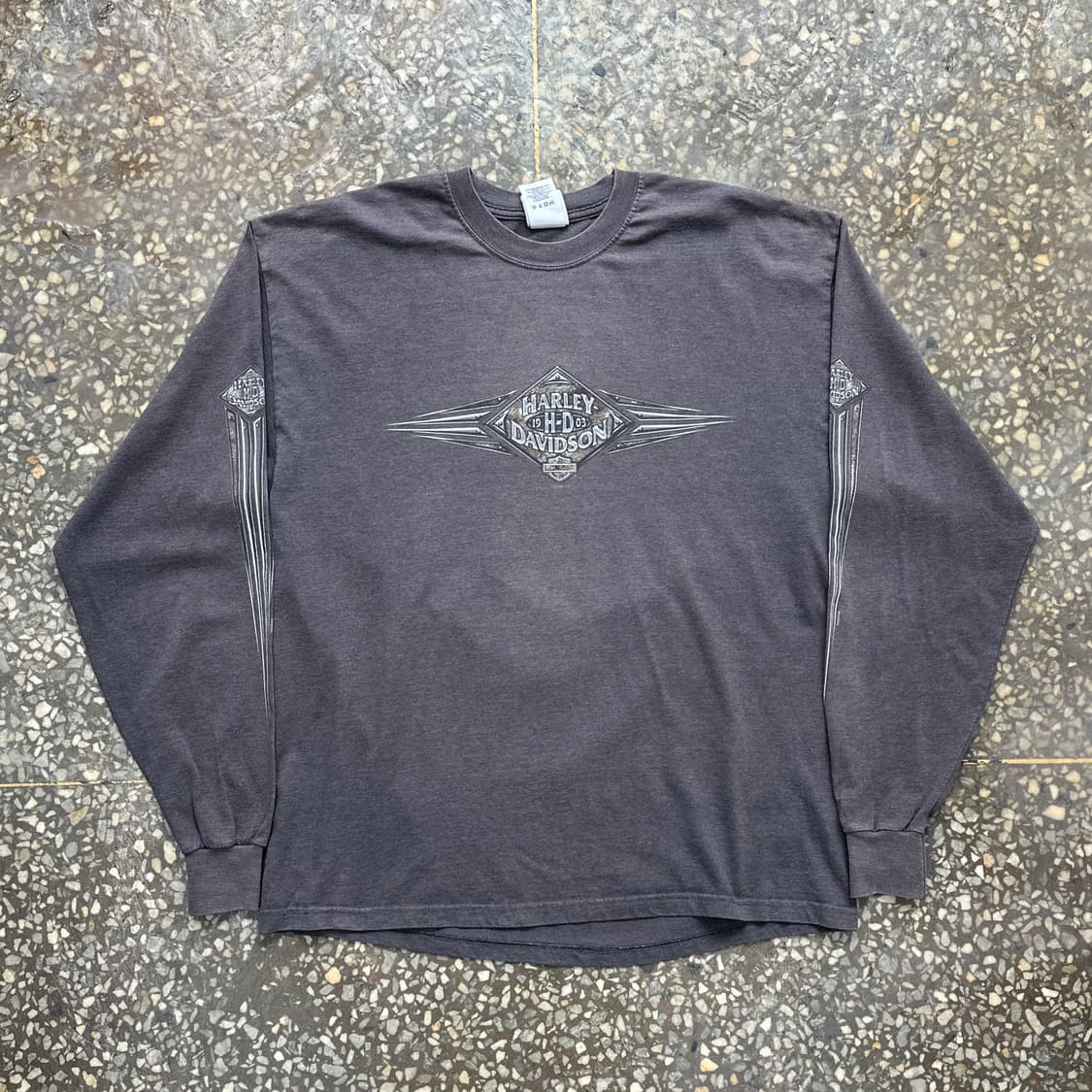 00s USA 할리데이비슨 페이디드 롱슬리브 티셔츠 XL 상품이미지1