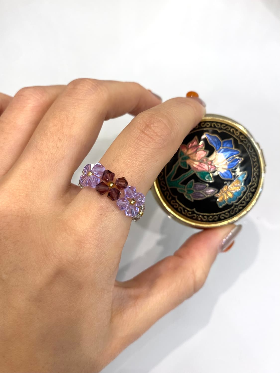 vintage beads ring💜 상품이미지4