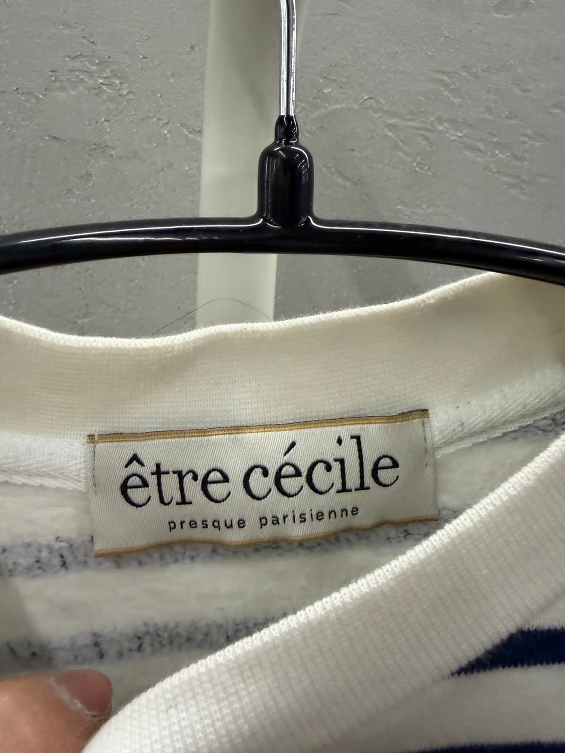 에트르 세실 스트라이프 강아지 맨투맨 S 상품이미지3