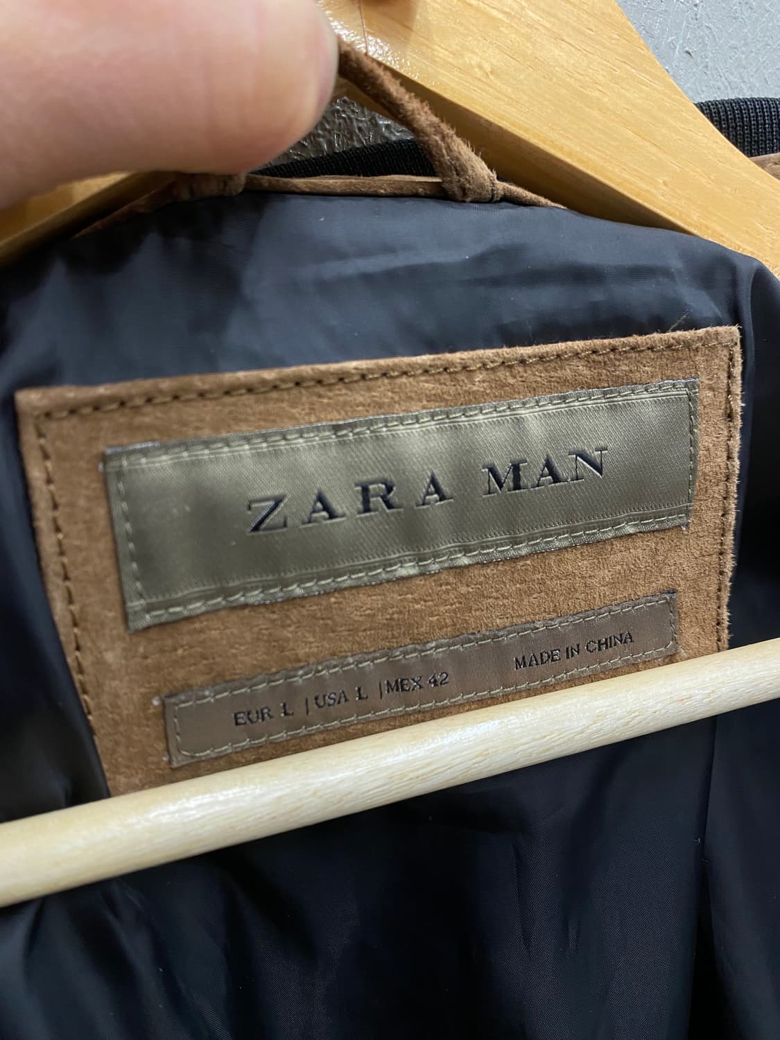 [L] ZARA 자라 브라운 스웨이드 집업 자켓 상품이미지7