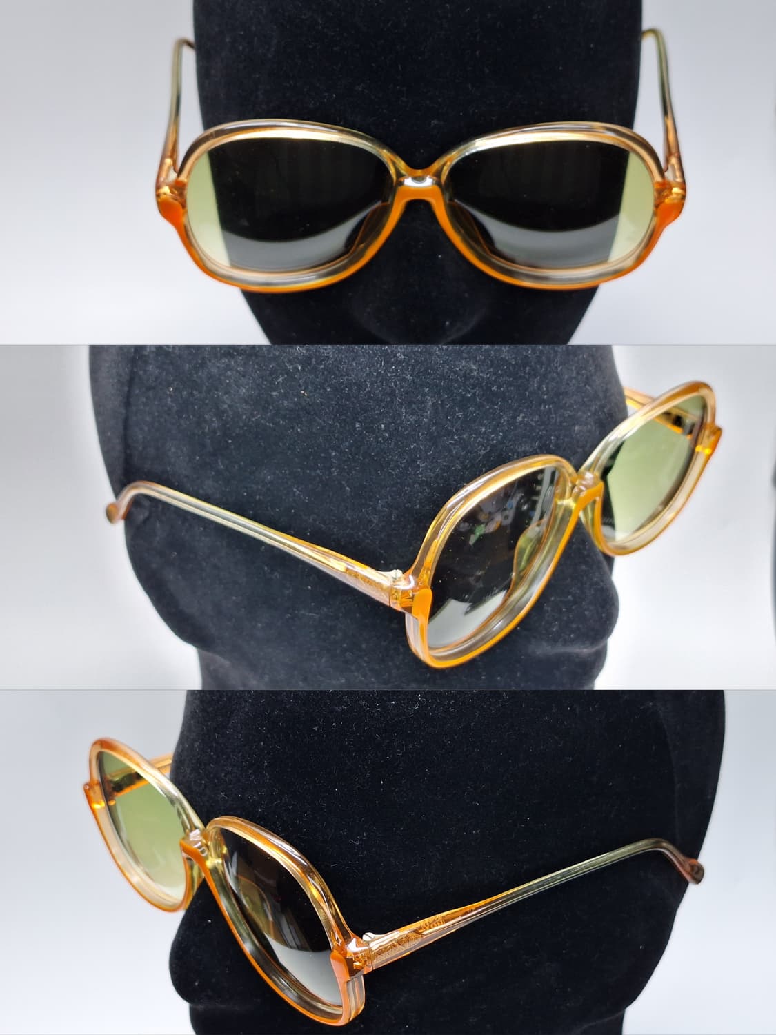 80s 일본제 빈티지 데드스톡 미사용/선글라스 Nox HJ-023 오렌지 상품이미지2