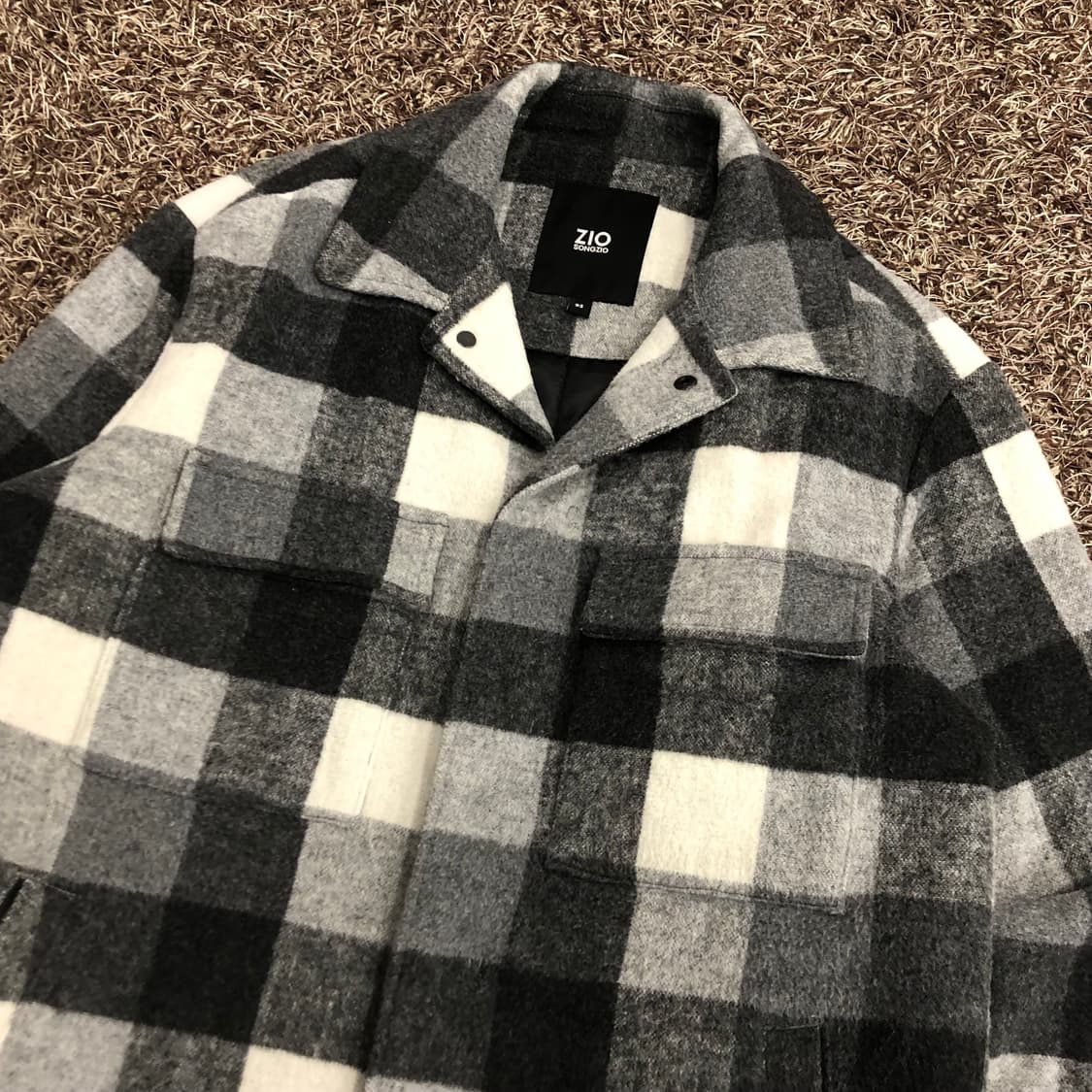 송지오 체크 셔츠 자켓  상품이미지2