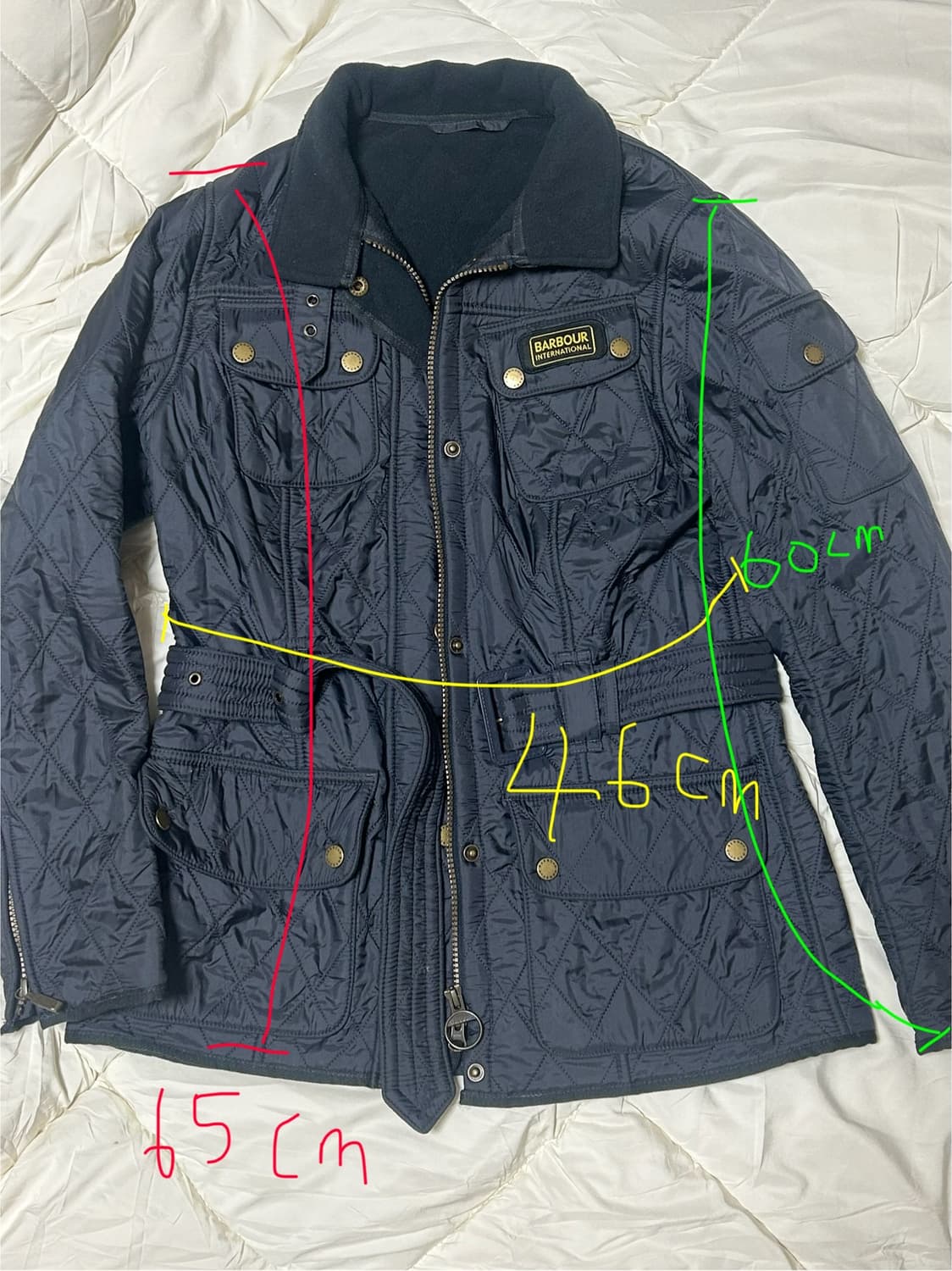 바버 인터네셔널 폴라 퀼팅 자켓 블랙 10 상품이미지3