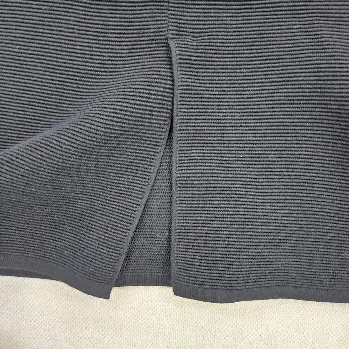 [L] 새상품 유니클로 골지 니트 펜슬미디 스커트 0114YH1 상품이미지4