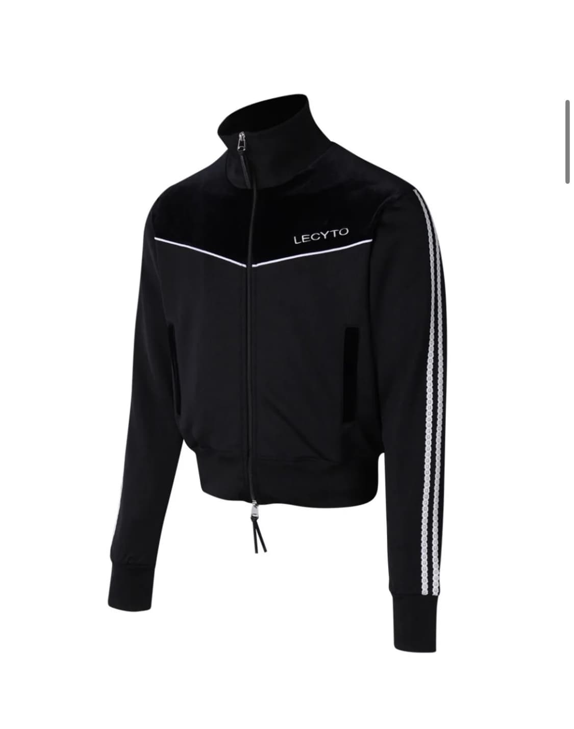 Piping Line Track Zip Up Jacket_[Black] 상품이미지1