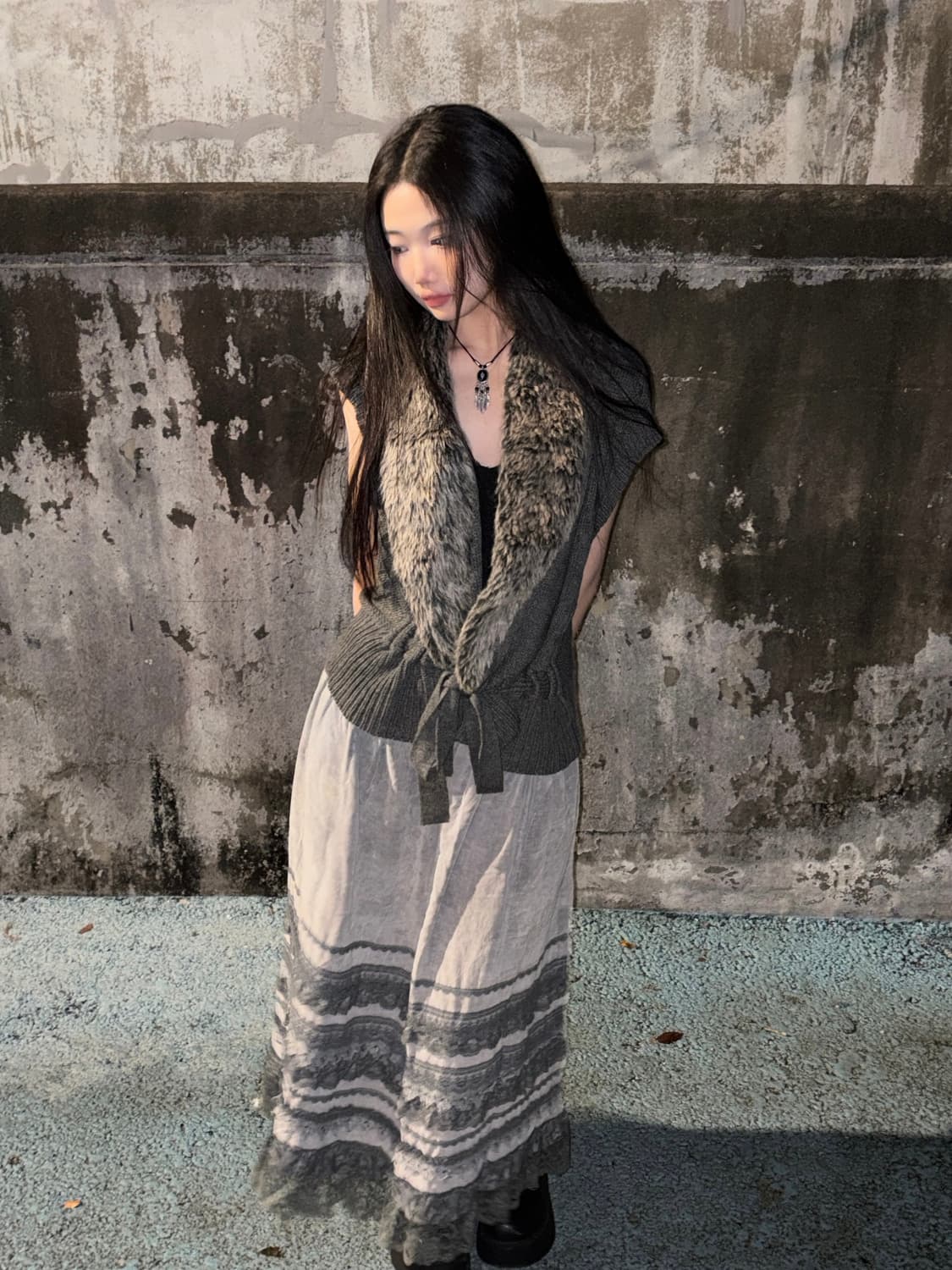 Gray Morrie girl set 상품이미지1