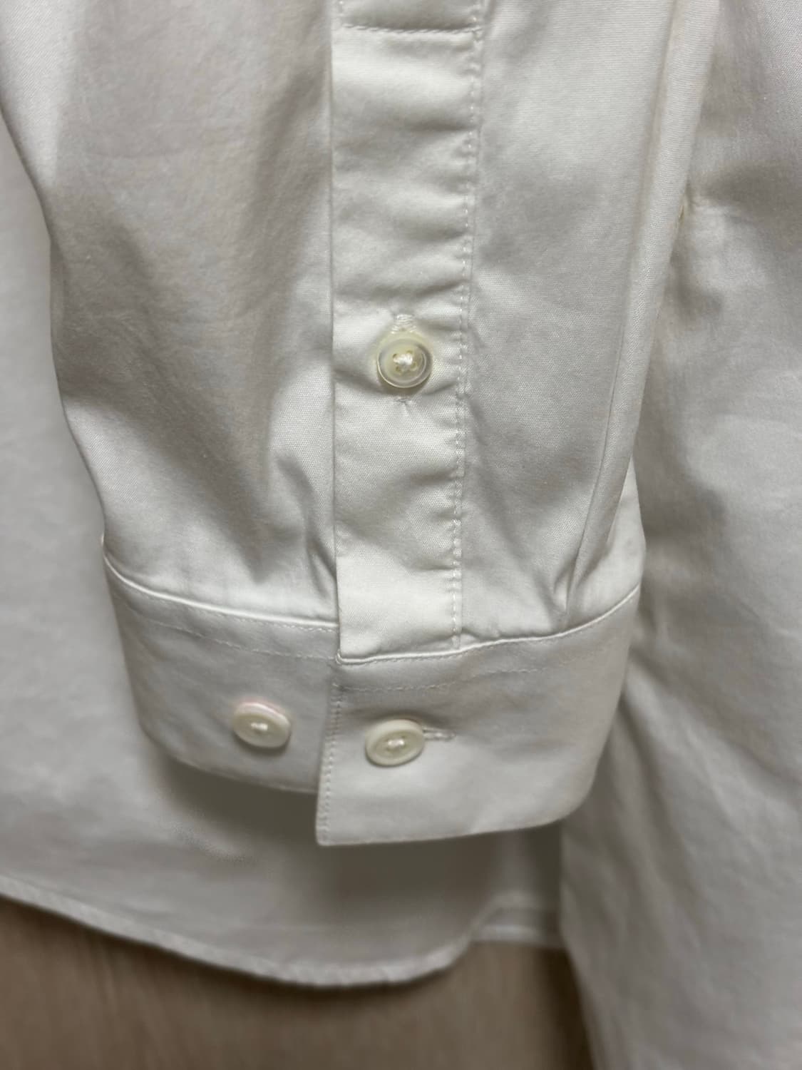 띠어리 실베인 웰스 화이트셔츠M(100) 상품이미지4