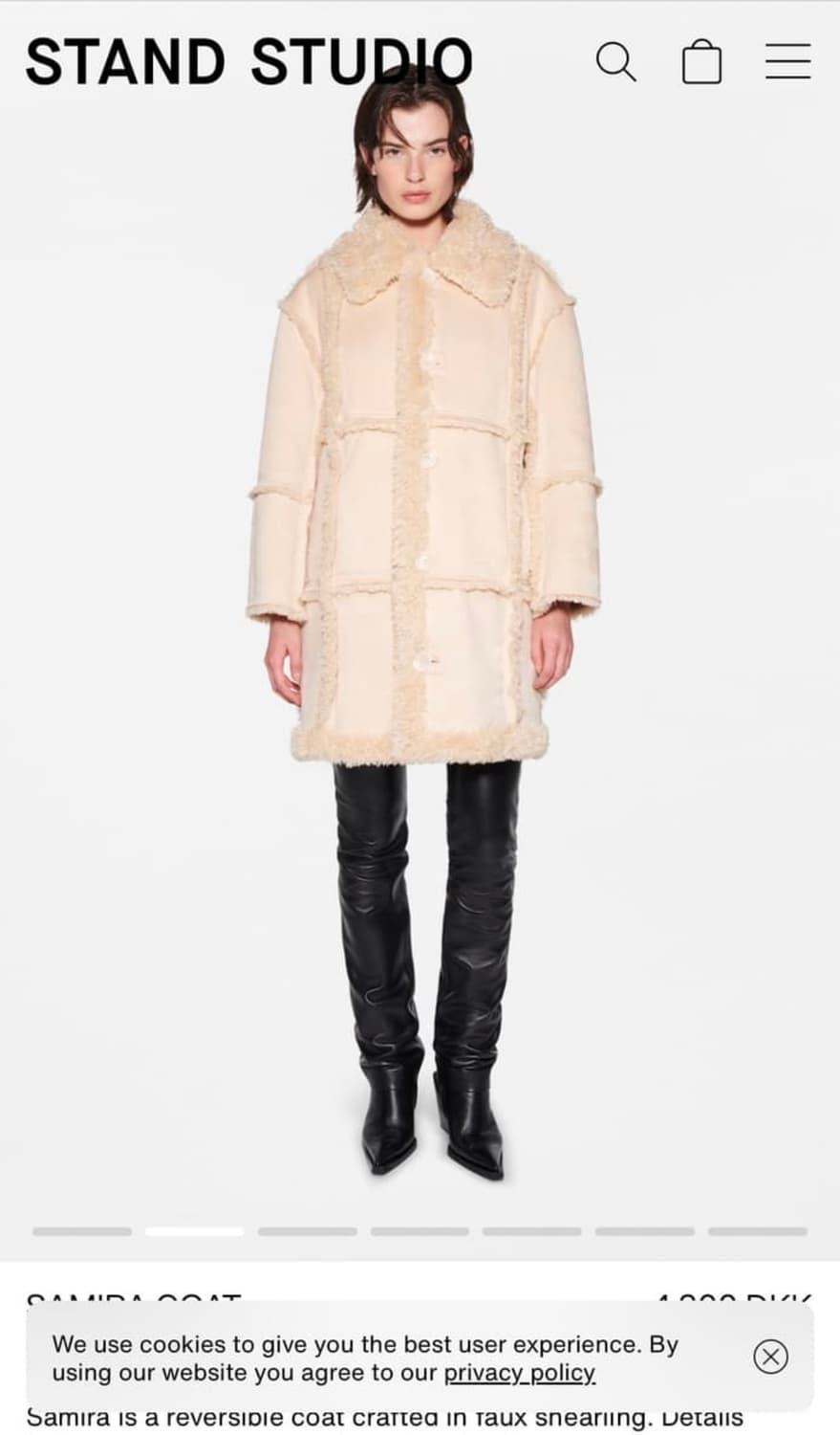 samira 리버시블 시어링코트 34사이즈 상품이미지3