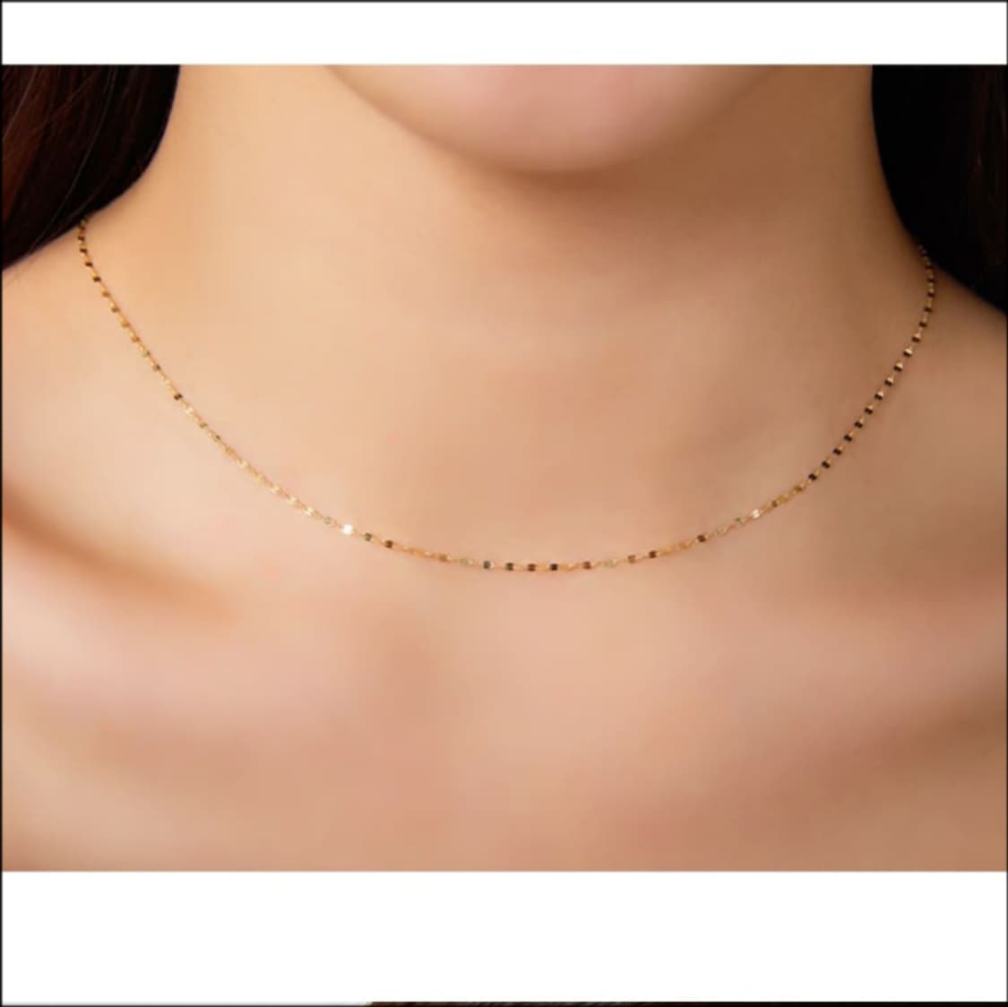 14k화이트골드 체인목걸이 상품이미지3