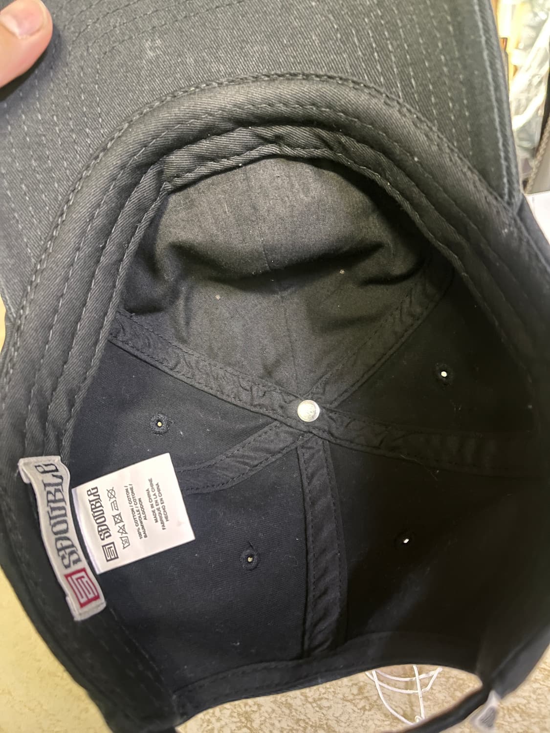 Sdouble script cap black 상품이미지3