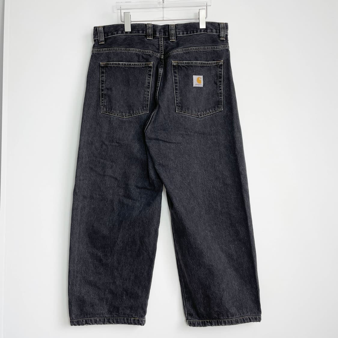 B1 칼하트 WIP 브랜든 팬츠 블랙 스톤 워시드 37사이즈 상품이미지3
