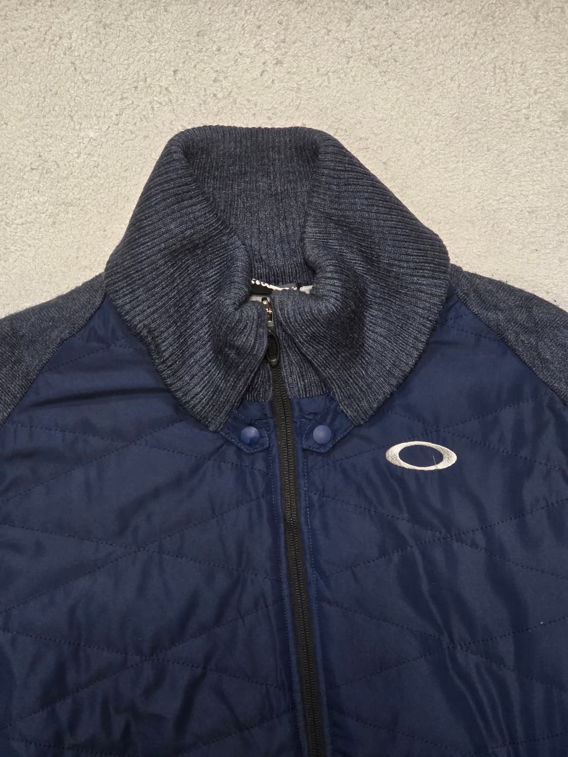 오클리 네이비 퀼팅 니트 집업 자켓 L 상품이미지1