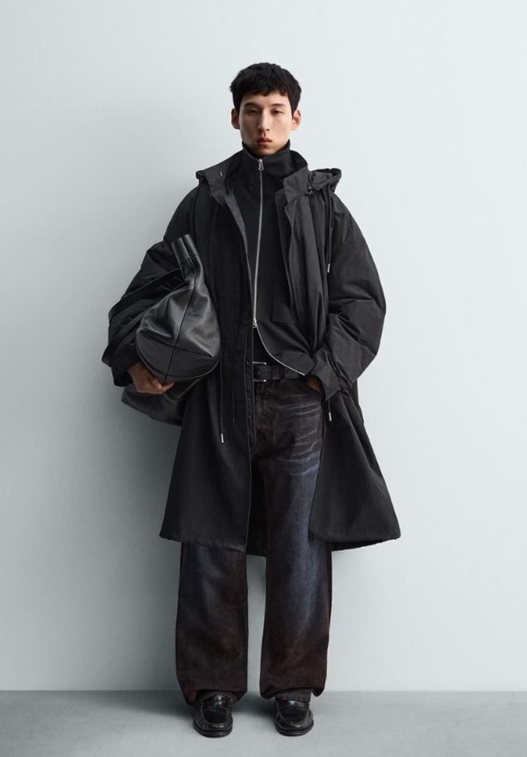 ZARA 자라 야상 점퍼 탈부착 투인원 파카 상품이미지5