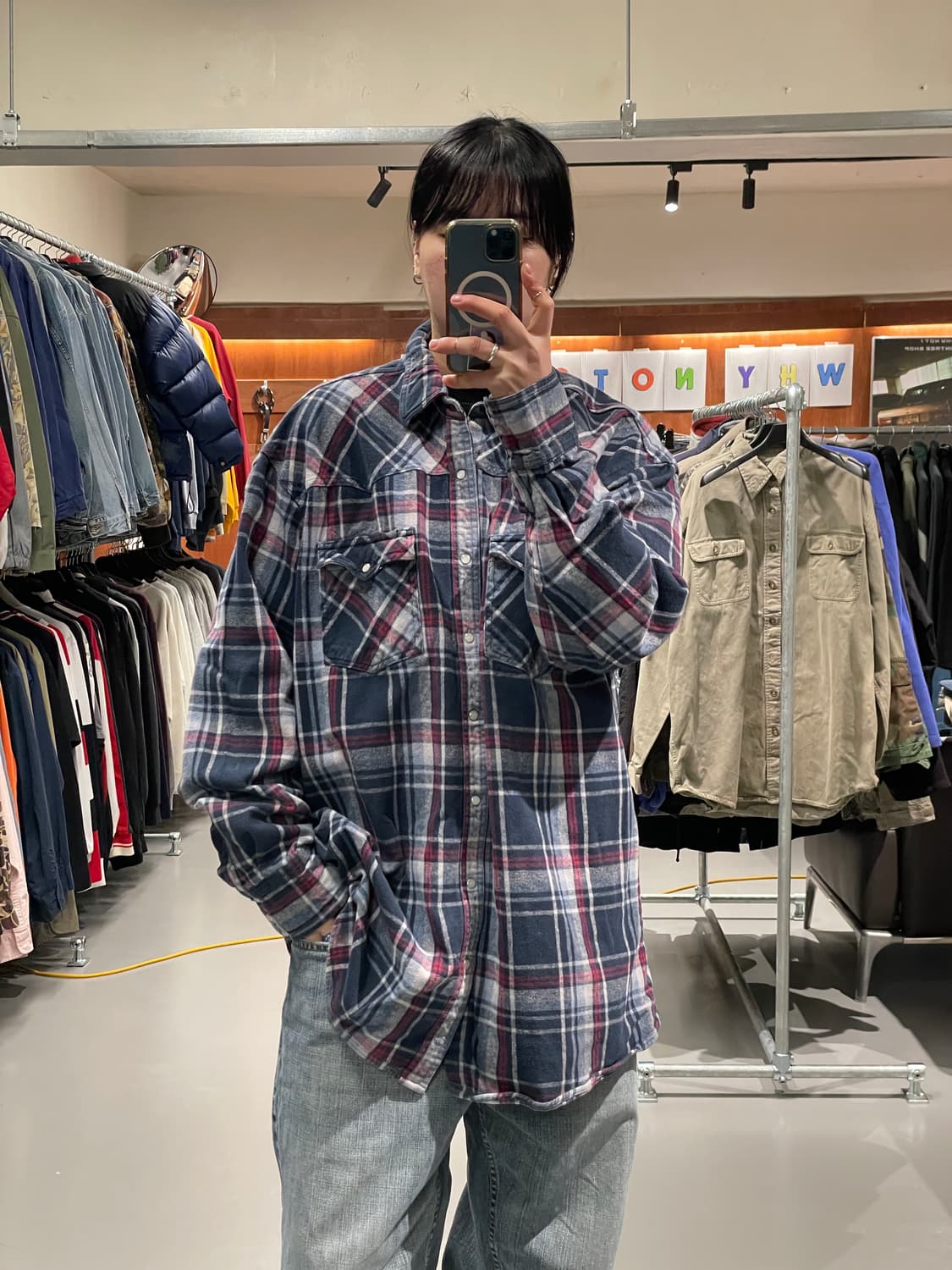 빈티지 플란넬 웨스턴 셔츠 상품이미지1