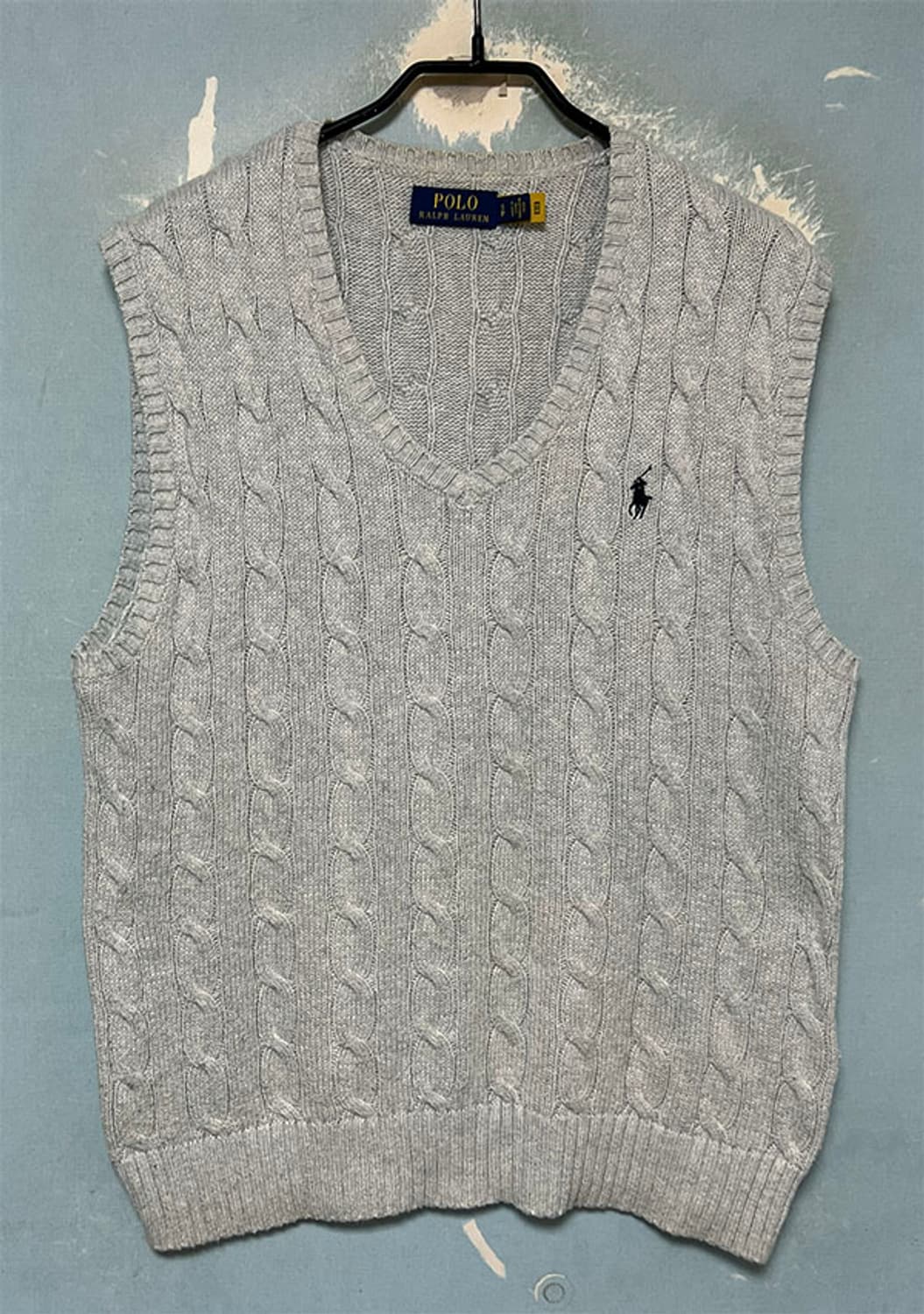 POLO 폴로 남자 꽈배기 니트조끼 기본 캐주얼 M 95  상품이미지1