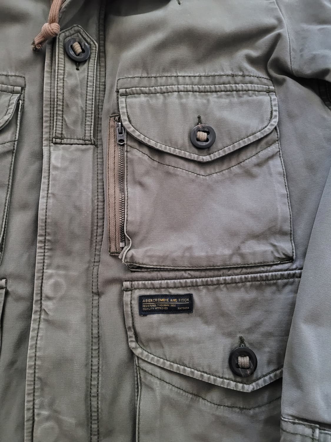 아베크롬비 신형 밀리터리 유틸리티 누빔야상자켓 M 105사이즈 상품이미지4