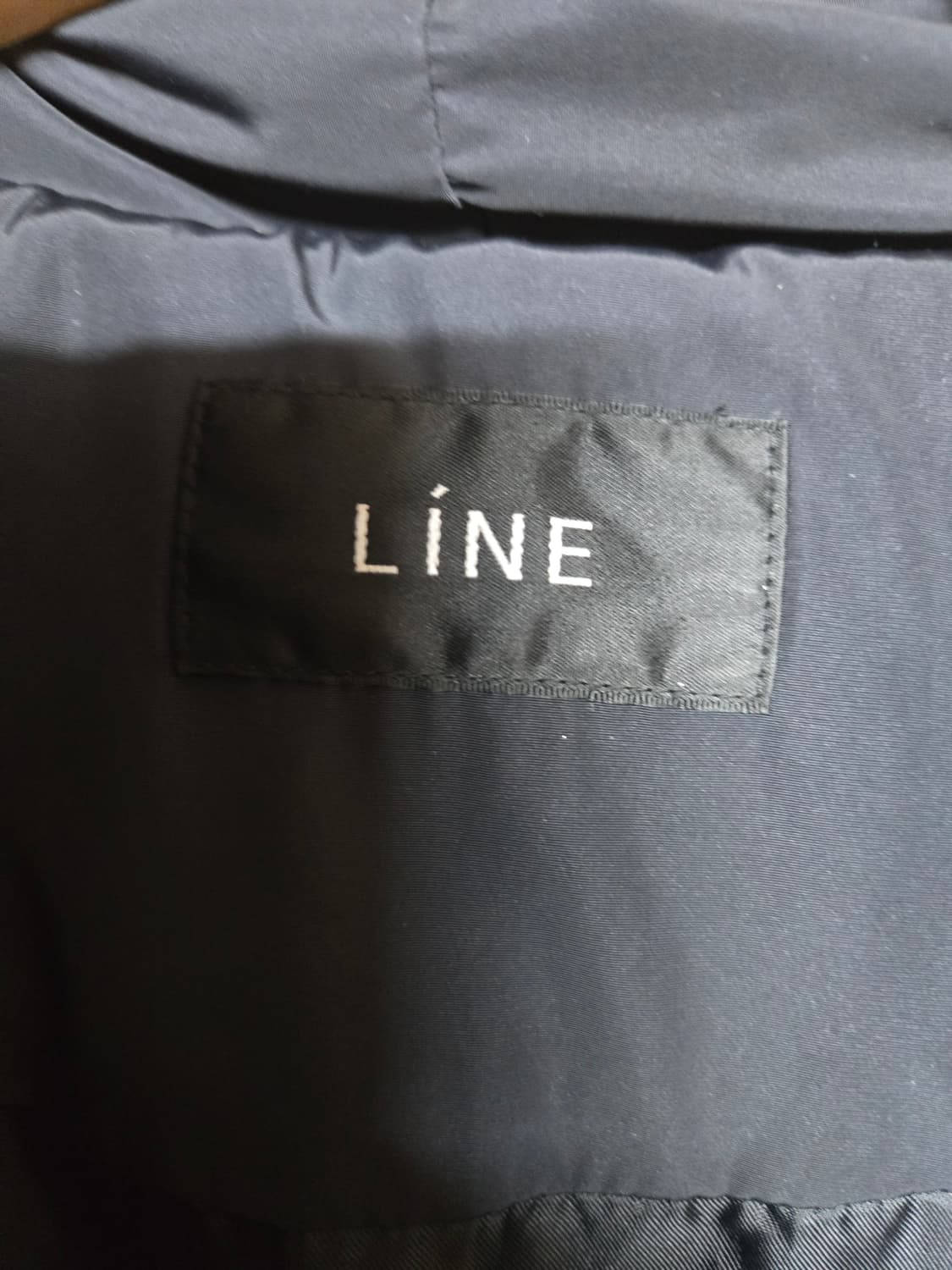 LINE  딥네이비 롱 패딩 폭스퍼 후드55 상품이미지7