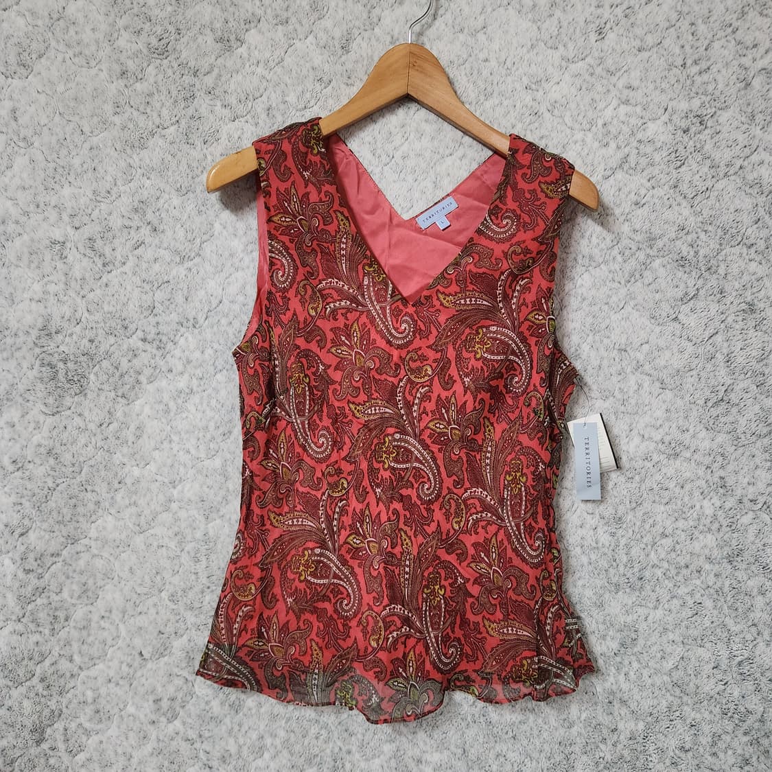 214A [L] 새제품 Territories  민소매 블라우스 상품이미지1