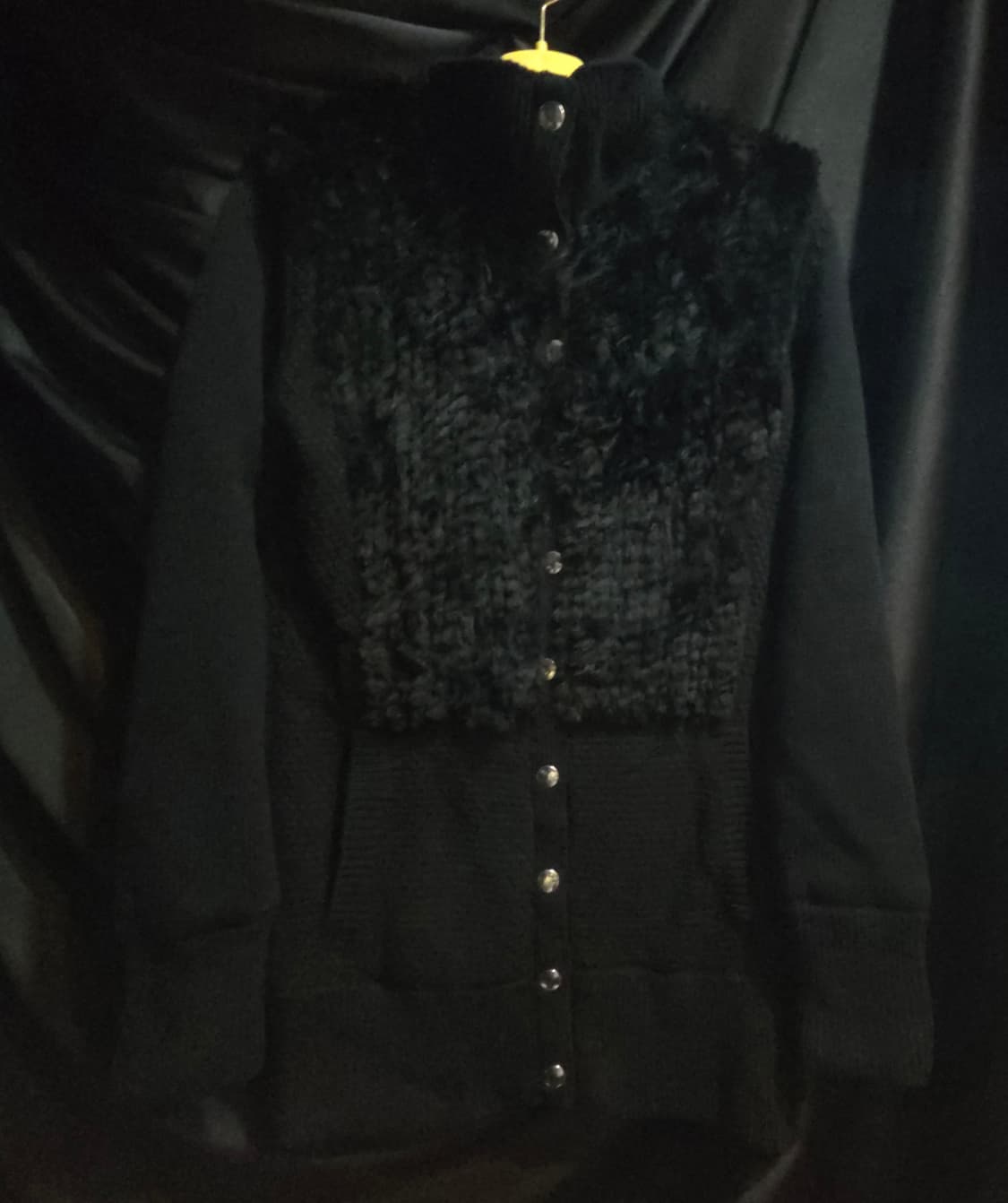 캘러웨이 퍼 장식 방풍 니트 자켓 상품이미지1