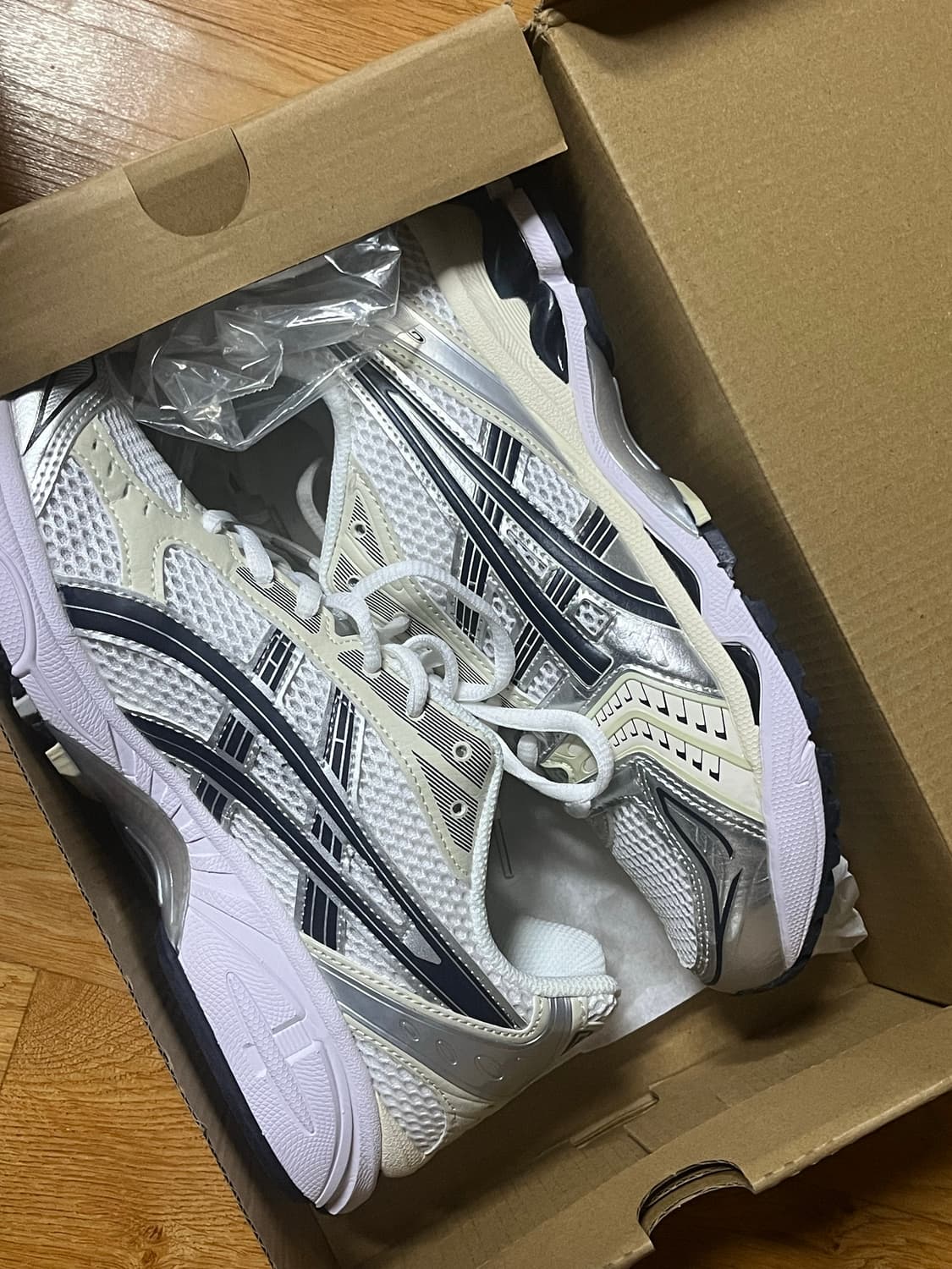 아식스 젤 카야노14 화이트 미드나잇 270 새상품 상품이미지1