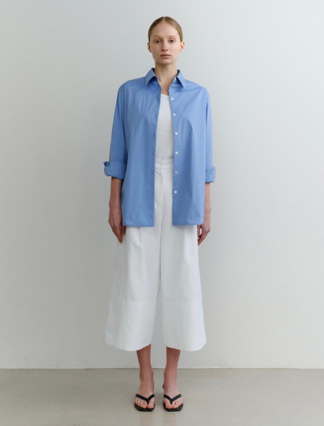 Eaah 이아 셔츠 블루 (ES Poplin Shirt) 상품이미지4