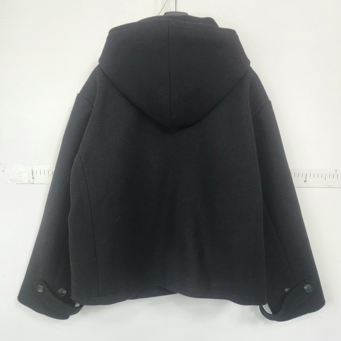 UMST 블랙 후드 떡볶이 코트 숏코트 상품이미지6