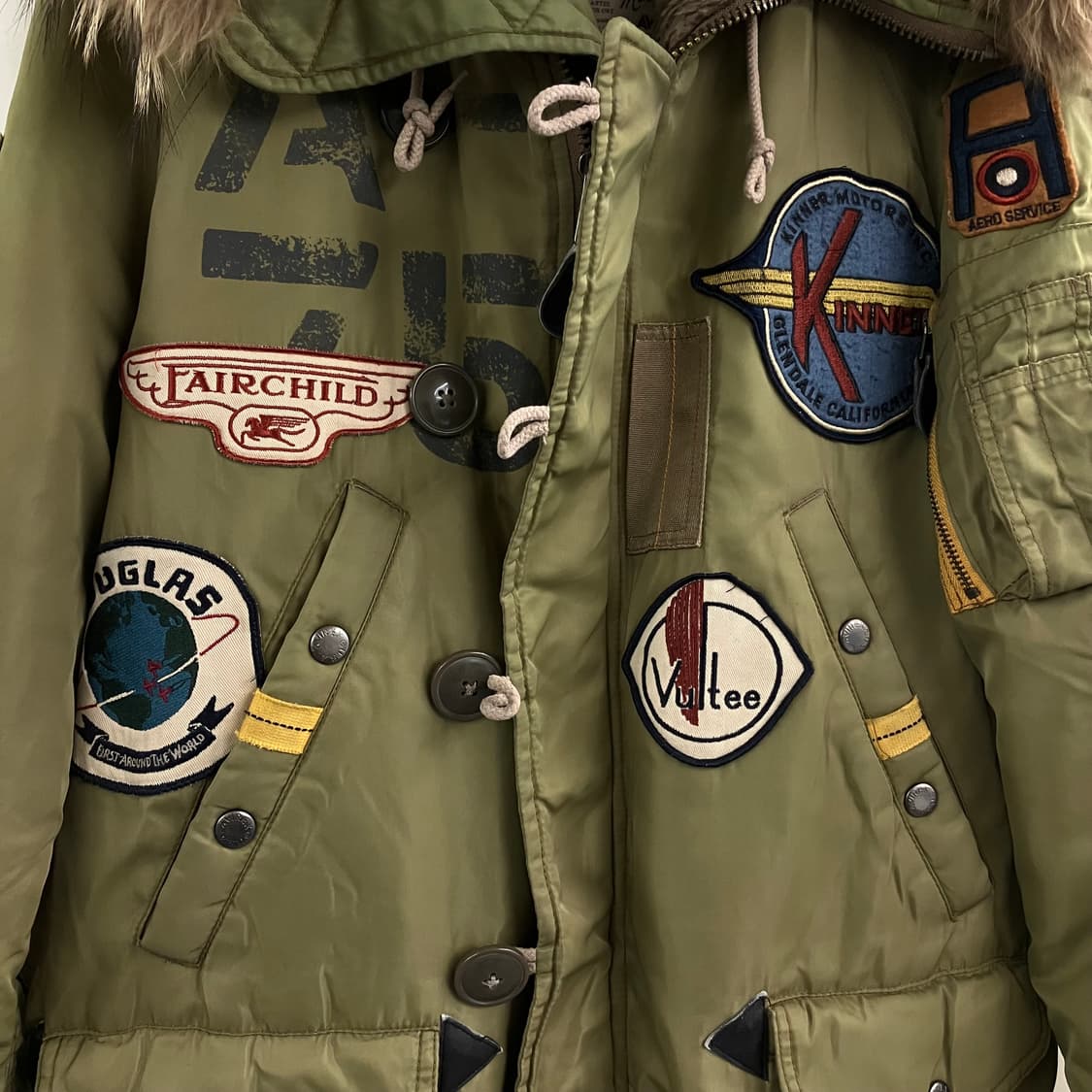 Avirex 아비렉스 한정판 N-3B 스노클 야상 점퍼 M 상품이미지4