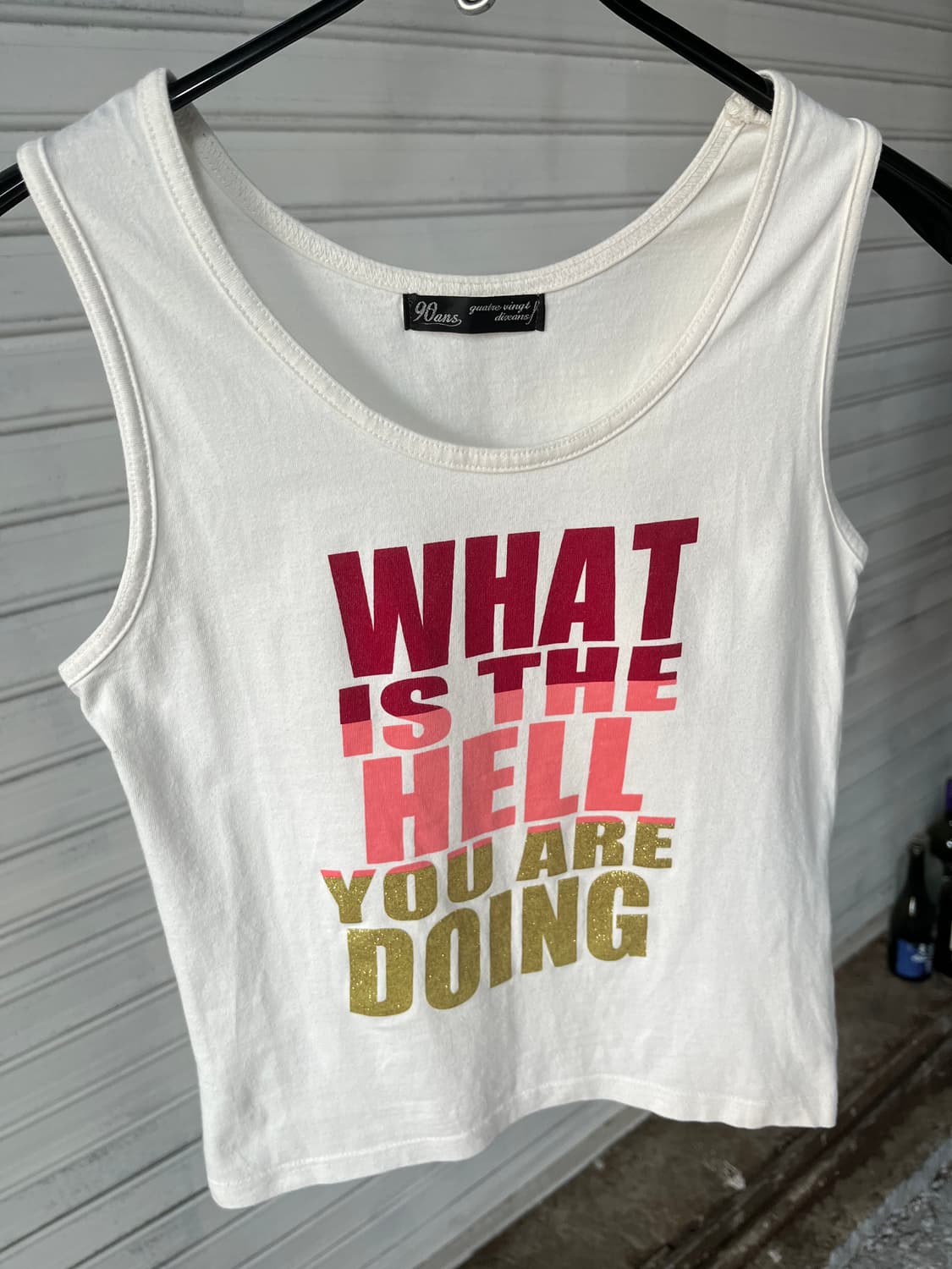 vtg glitter lettering sleeveless 상품이미지2