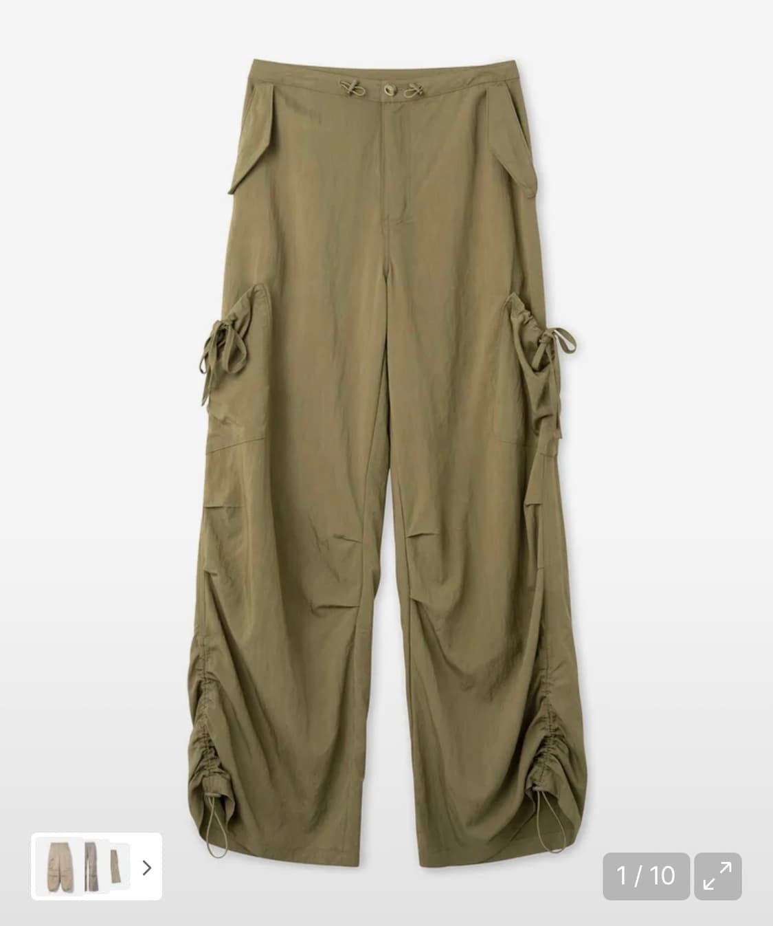 밀로 우먼 파라슈트 팬츠 카고 팬츠 리본 상품이미지5