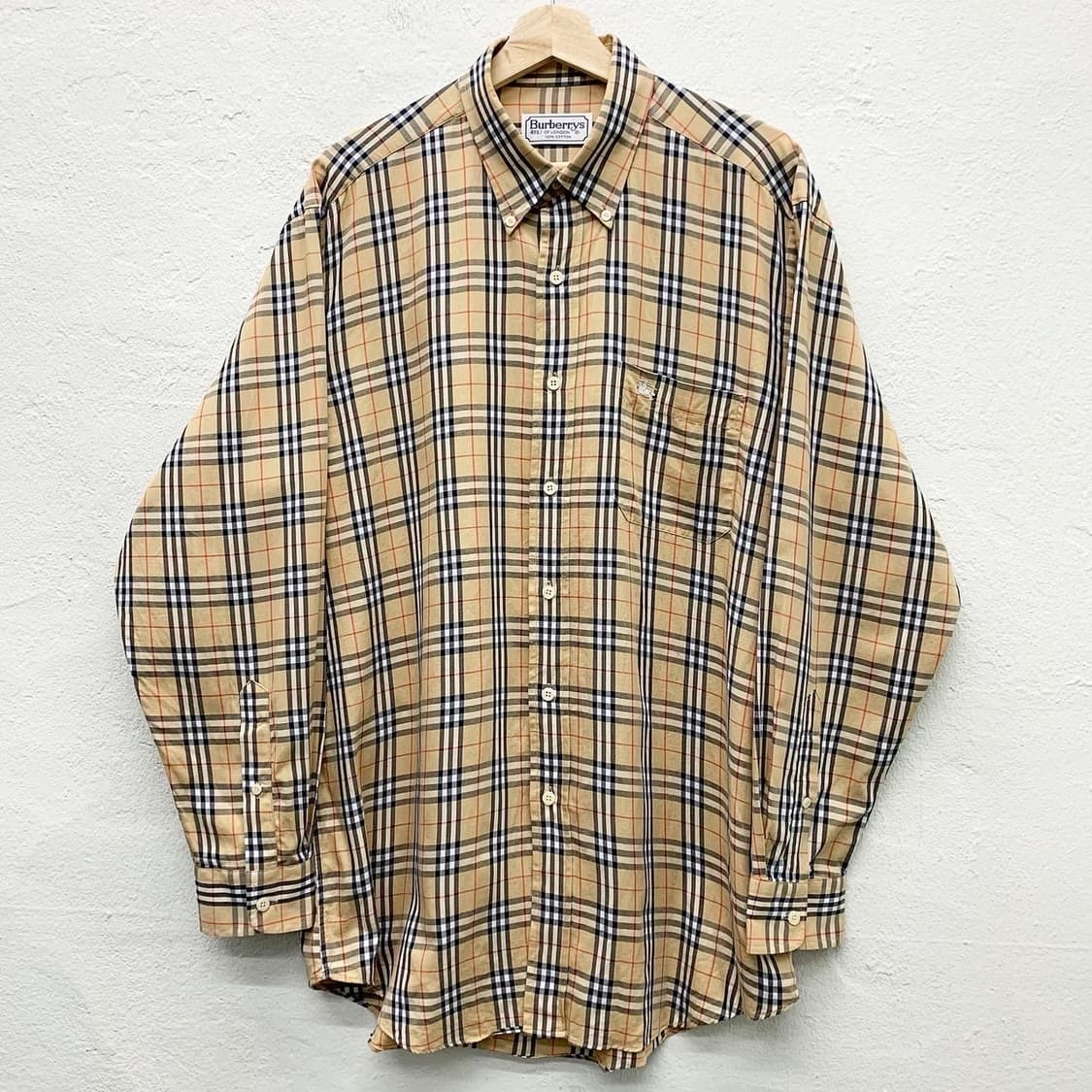 버버리 베이지 노바체크 셔츠 상품이미지1