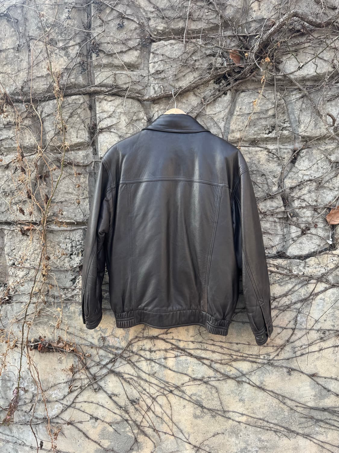 90s 런던포그 빈티지 국내생산 양가죽 레더 가죽 자켓 상품이미지2