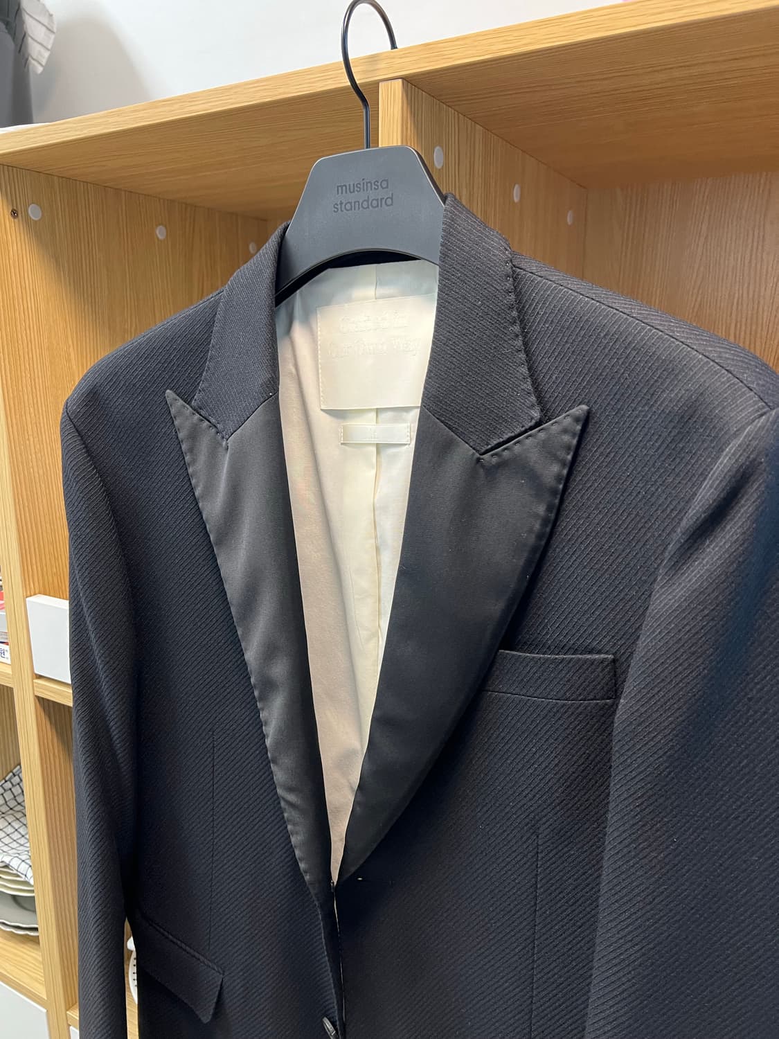 리트 울 실크 피크드 블레이져 상품이미지1