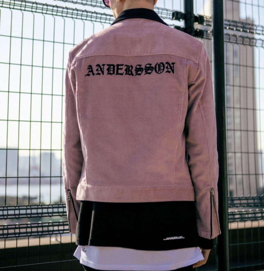앤더슨벨 인디핑크 코듀로이 집업 자켓/ 상품이미지3