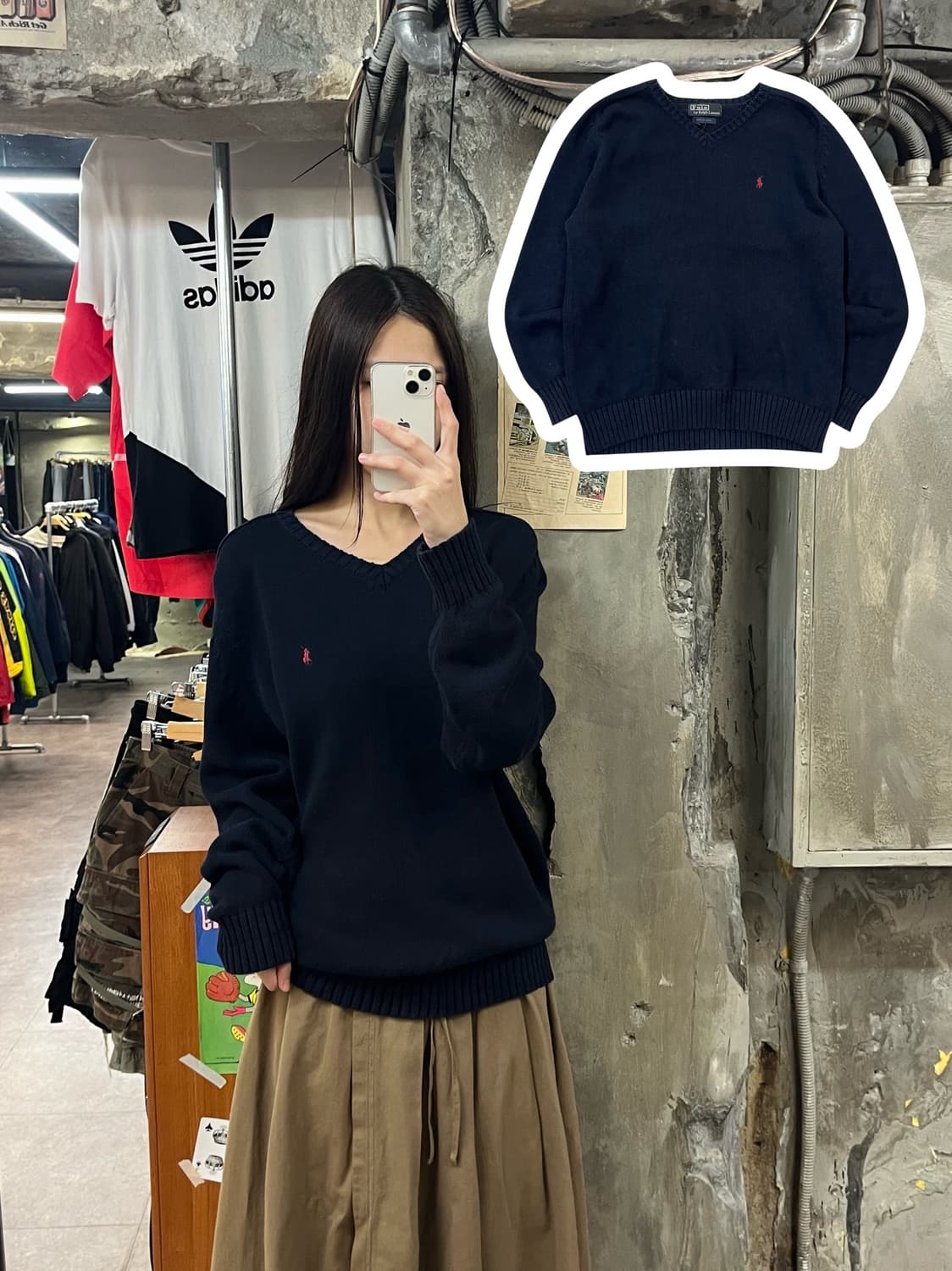 폴로 랄프로렌 니트 네이비 #csz1256 상품이미지1