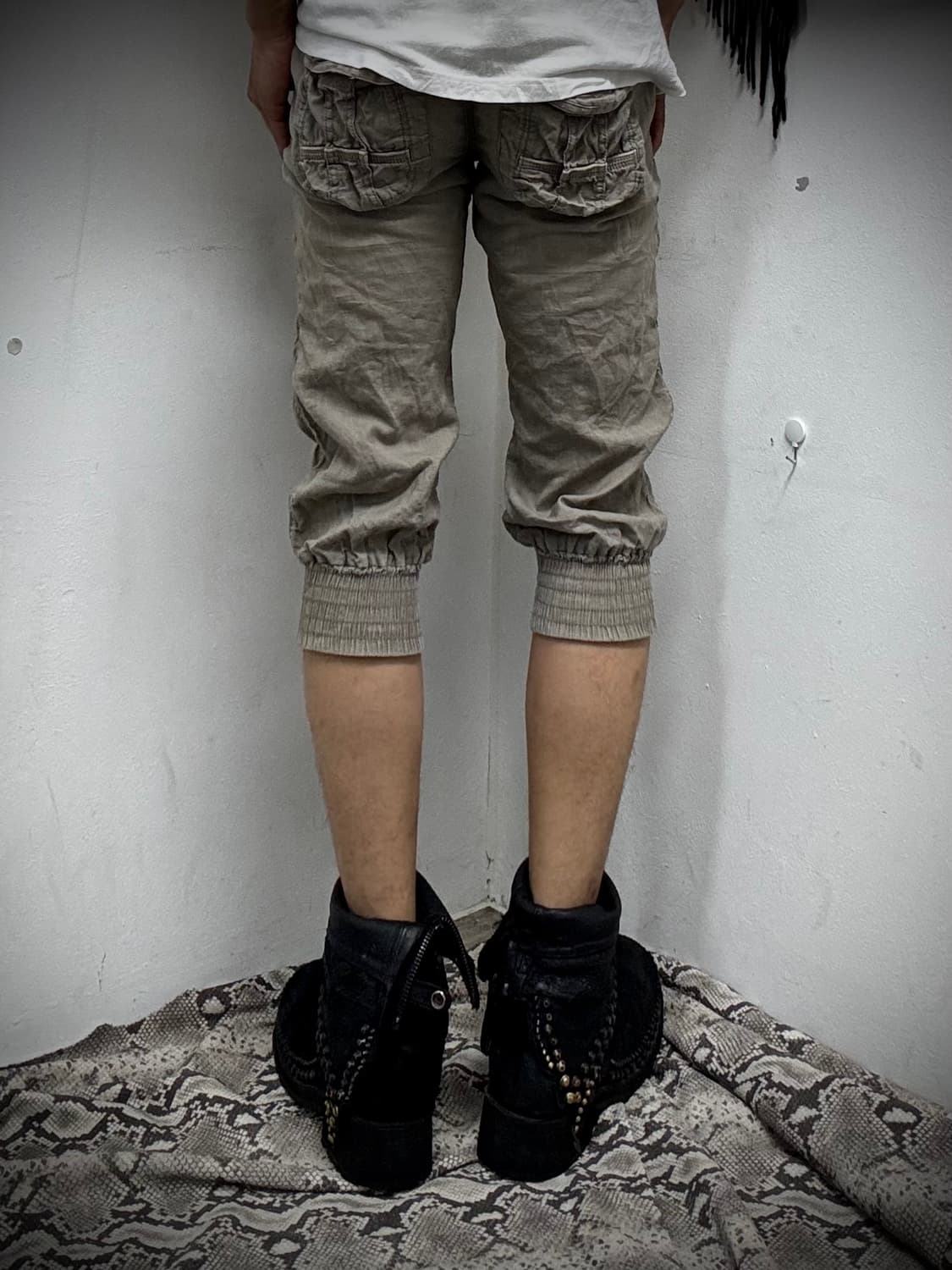 “G.O.A” 00’s Grunge Mood 7부 팬츠 상품이미지8