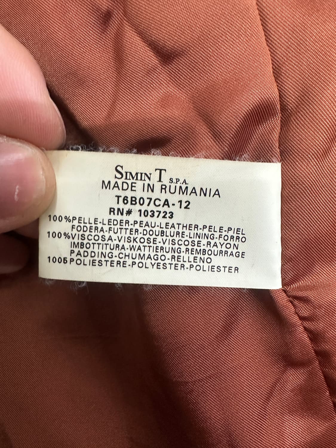 00s ARMANI JEANS 라이더 레더 자켓 L 상품이미지8