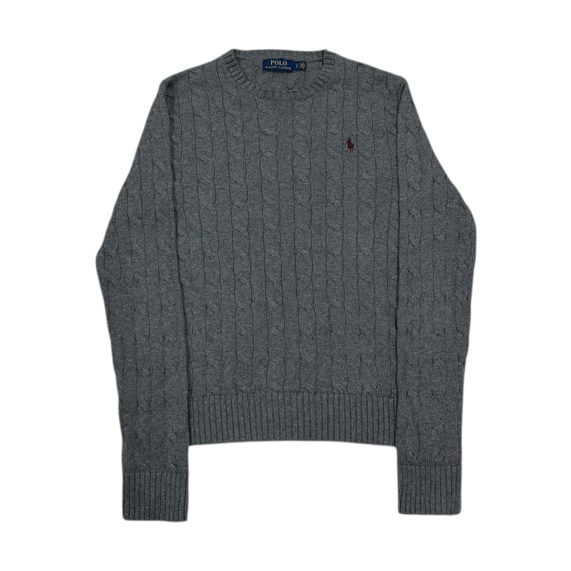 폴로 랄프로렌 신형 꽈배기 케이블 니트 그레이 S 상품이미지1