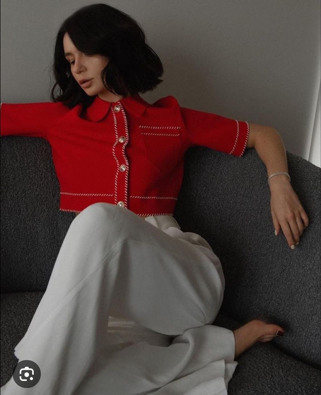 MAJE 마쥬 스티치 포인트 골드버튼 가디건 1사이즈 상품이미지1