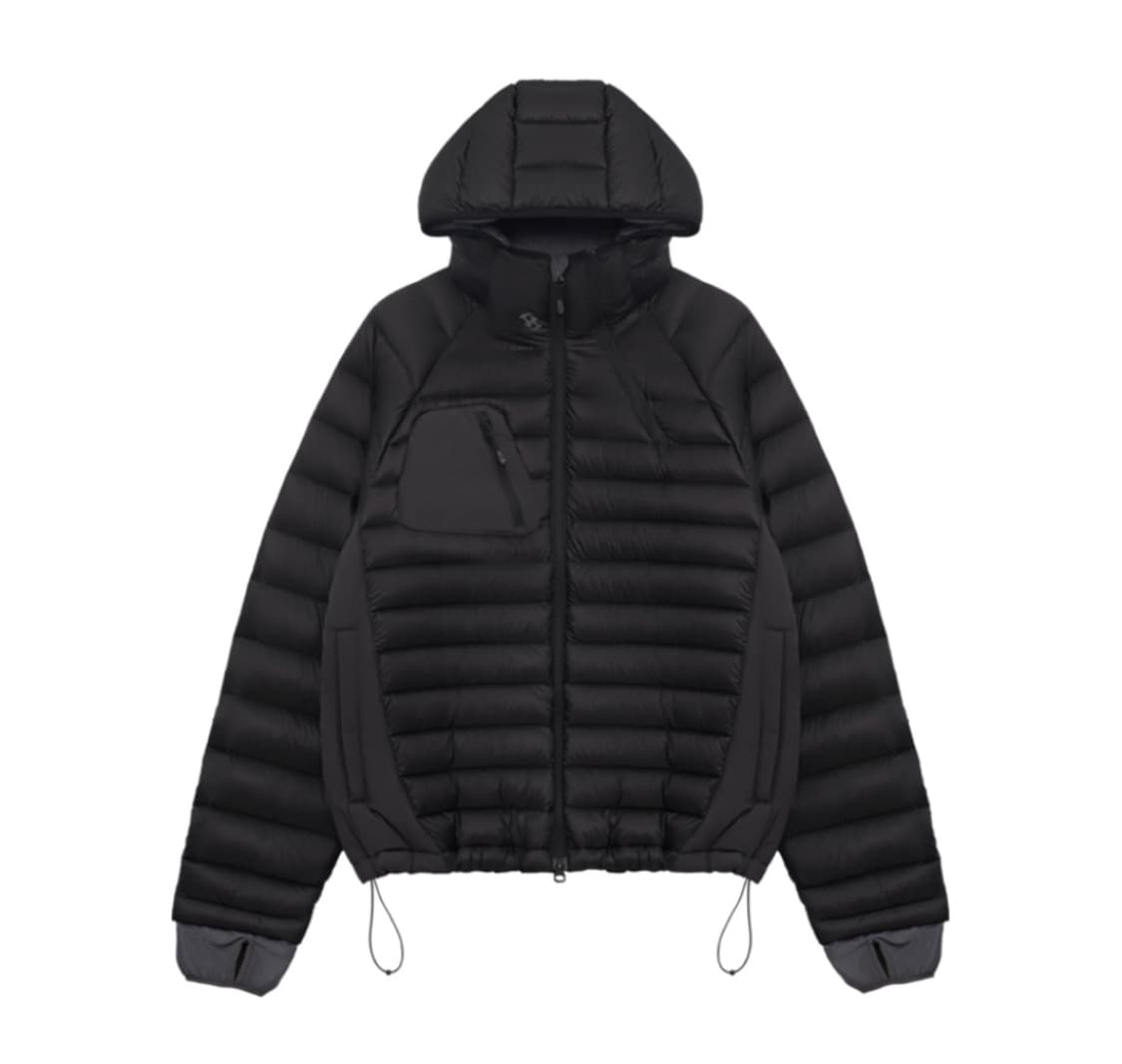 산산기어 패널드 푸퍼 자켓 블랙 24fw 3사이즈 상품이미지1