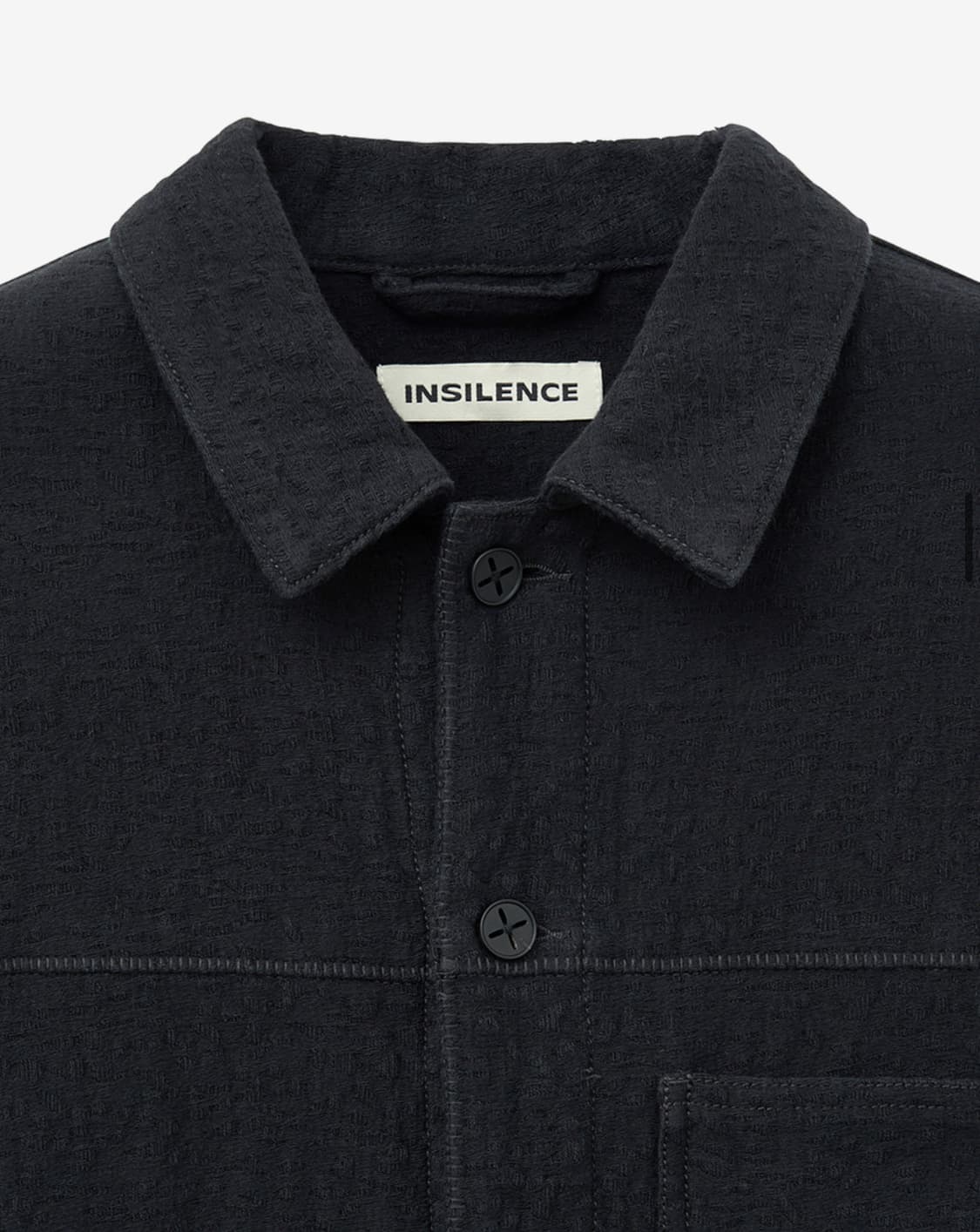 인사일런스 텍스쳐드 자카드 자켓 INK BLACK L사이즈 상품이미지3