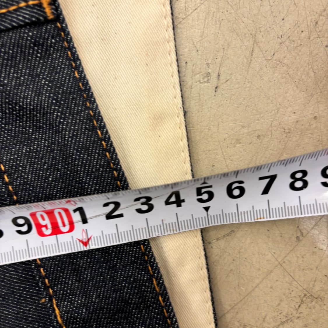 플랙 생지 데님 팬츠 상품이미지5