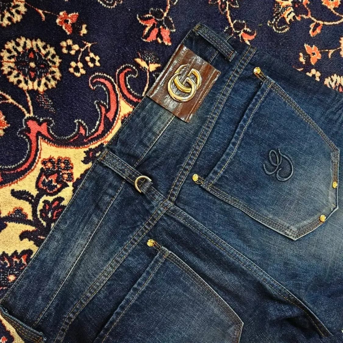 그레이트 게츠비(GREAT GATSBY) GG 패치 자수 데님팬츠 상품이미지3