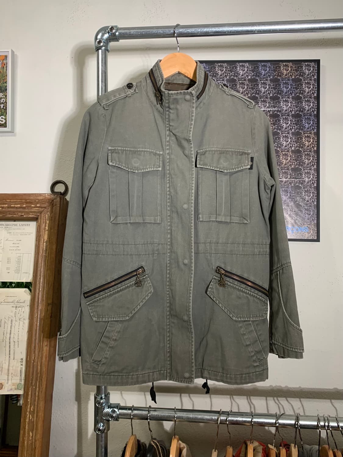 00’s Stussy 스투시 Slink 지퍼 M65 올리브 필드자켓 상품이미지1